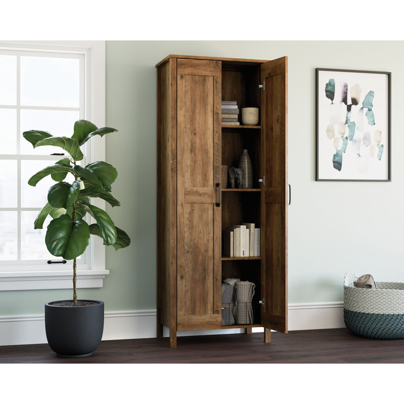 Armoire de rangement 2 portes Sm, Brun