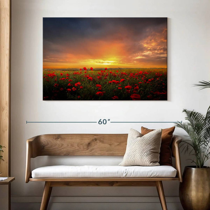 Champ de coquelicots Alvord, Danemark, H 32 po x l 48 po