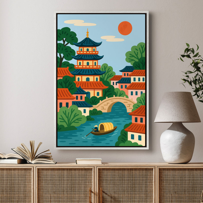 Art mural encadré, impressions murales abstraites rétro pour chambre à coucher - 24 po x 36 po x 3 panneaux, Blanc