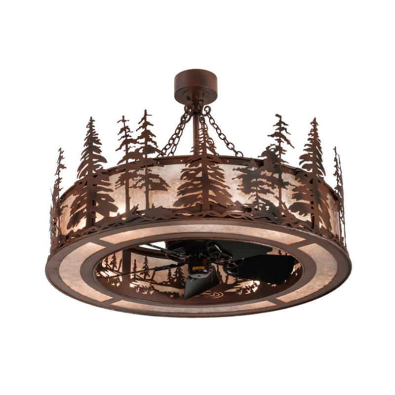 Tall Pines Downrod Ceiling Fan
