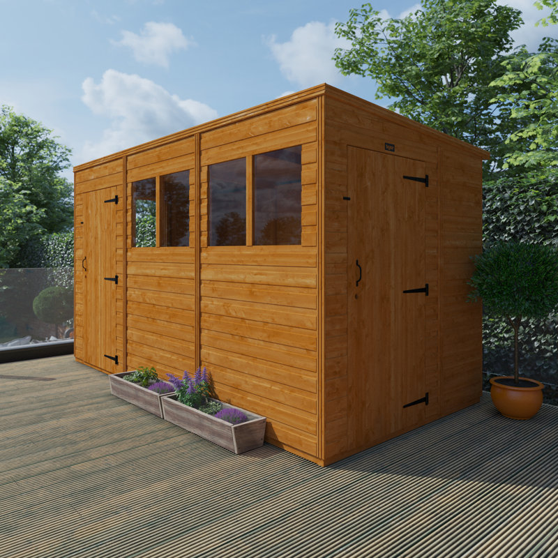 12x6w TigerFlex® Shiplap Pent 2-Door Shed