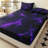 Orylavena Purple Lightning Microfiber Fitted Sheet Set with Pillowcases, Queen-123109401