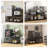 Mini Fridge Stand With Storage, Mini Refrigerator Stand With Power Outlet, Wine Fridge Table With Movable Storage Basket, Heavy Duty Beverage Refrigerator Table For Dorm Home Use (black)-114234351