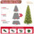 9FT Slim Christmas Tree with LED Lights