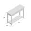 Tillers 42" Wood Side Table with Drawers