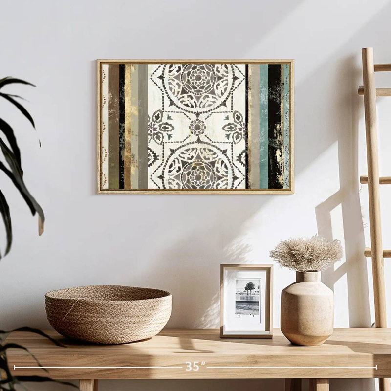 Modernisé I, Cadre flottant en bois naturel, 19 po x 13 po