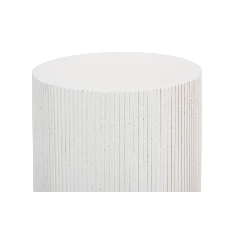 Groovy Side Table, White Stone