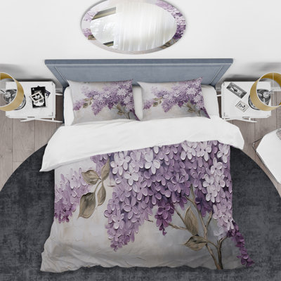 Beautiful Lilac Dreamscape - Lilacs Duvet Cover Set