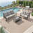 3-Piece Metal Patio Furniture Set-372179945