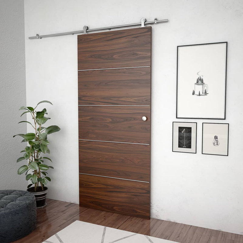Hunsicker Stainless Steel Sliding Door Hardware Kit