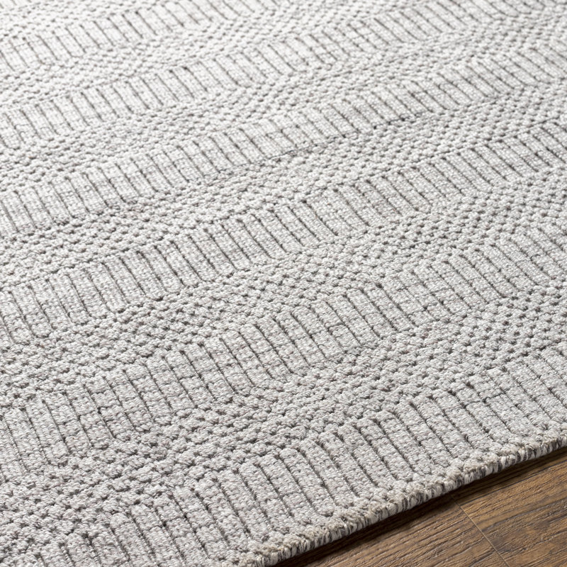 Area Rug in Gray, Rectangle 2' x 3'