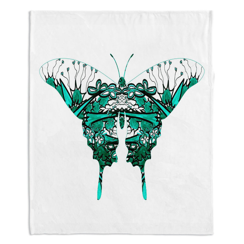  Jeté papillon Kaléidoscope, l 51 po x L 60 po