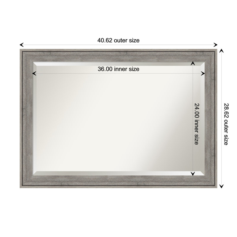 Duddleston Flat Mirror, 28.62" x 40.62"