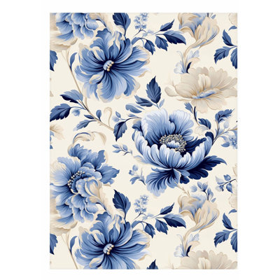 Impression d'art floral sans cadre Floral Luxe Floral Elegance VI Cottage