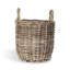 Handmade Rattan Basket With Handles - Set of 3