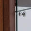 Horloge de plancher moderne en bois massif minimaliste avec armoire de rangement