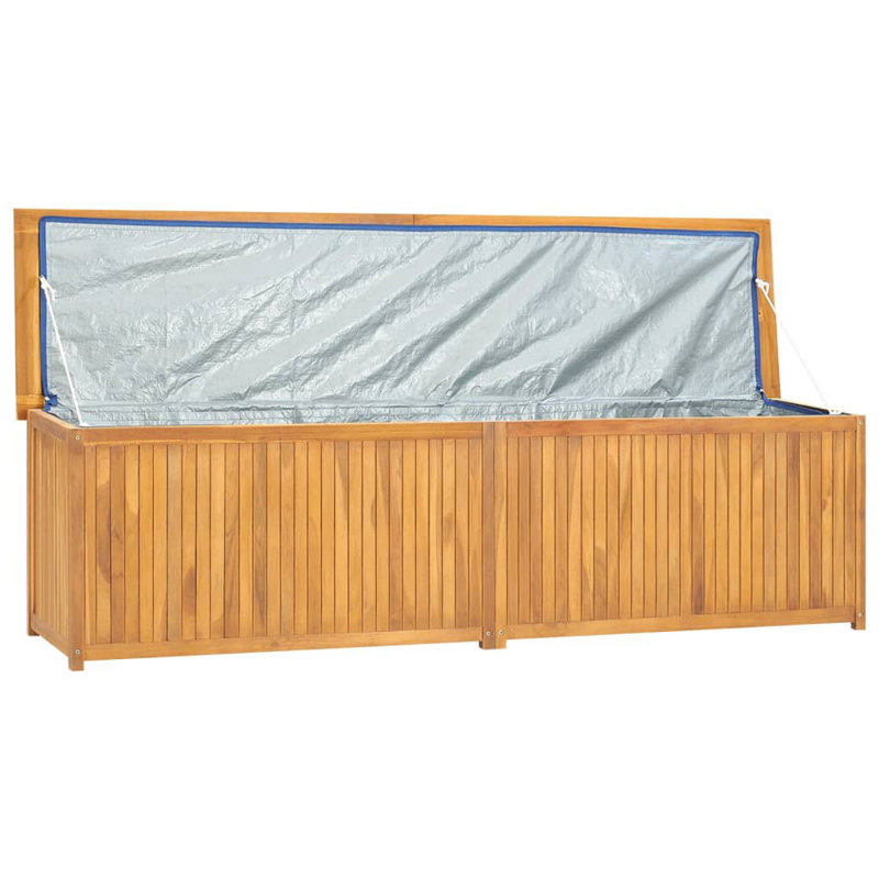 vidaXL Garden Box Natural Wood Solid Teak Wood 78.7x19.7x21.7 in Brown