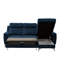 Izola 3 Seater Velvet Sofa Bed-1177284083-1177284095