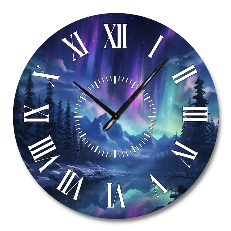 Horloge murale Aurores boréales, Grand