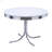 Marla White And Chrome Dining Set