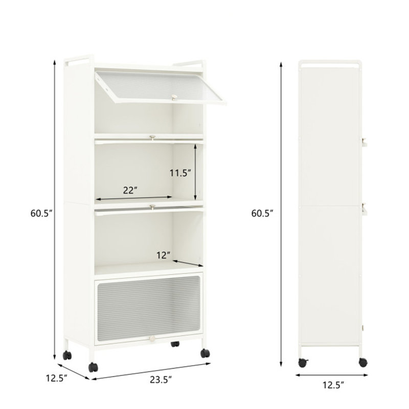Zhanea Baker's Rack, White