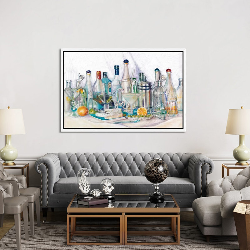 Kattails by Malenda Trick - Painting on Canvas, 152.5 cm H x 101.5 cm W, White Framed