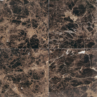 Marble Collection 12" x 12" Polished Natural Stone Field Tile in Emperador Dark