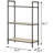 Rustic 3 Bookcase With Antique Oak And Sandy Grey - Home Storage Versatile For Different Rooms