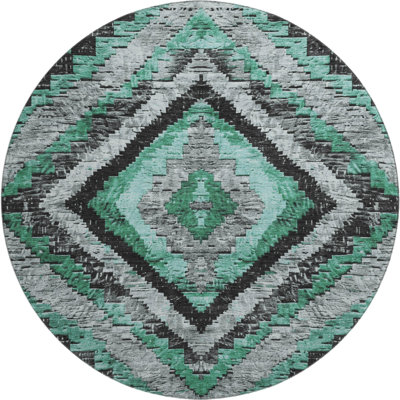 Premium Machine Washable Jakiyra AMF1890 Aztec Rug
