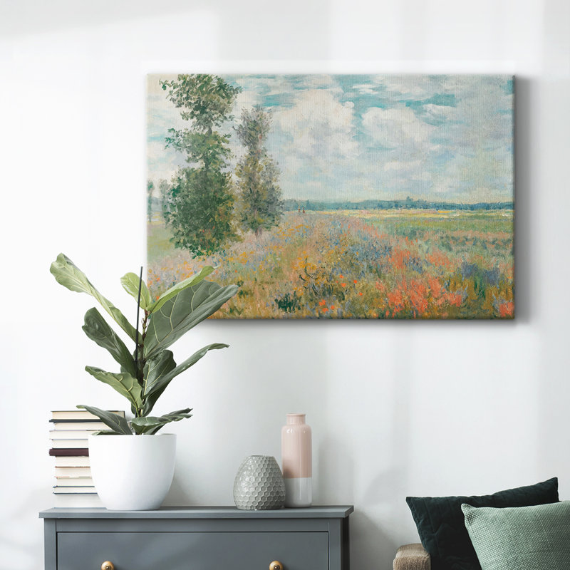 Paysage rétro -XCII, H 33 po x l 49 po x P 1,5 po, Toile tendue