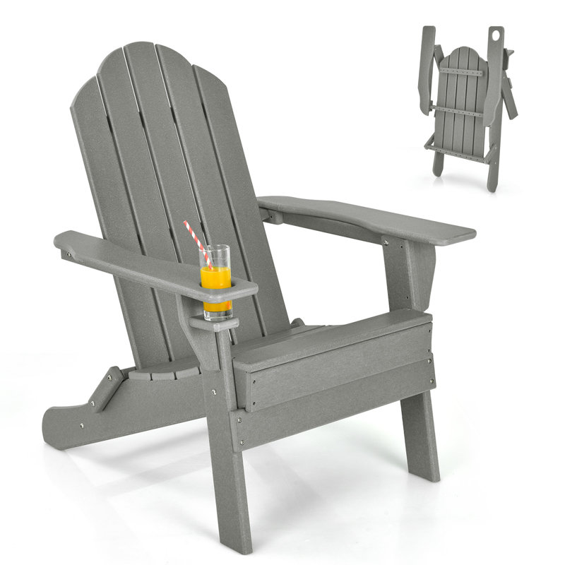 Outdoor Adirondack Chair, Grey