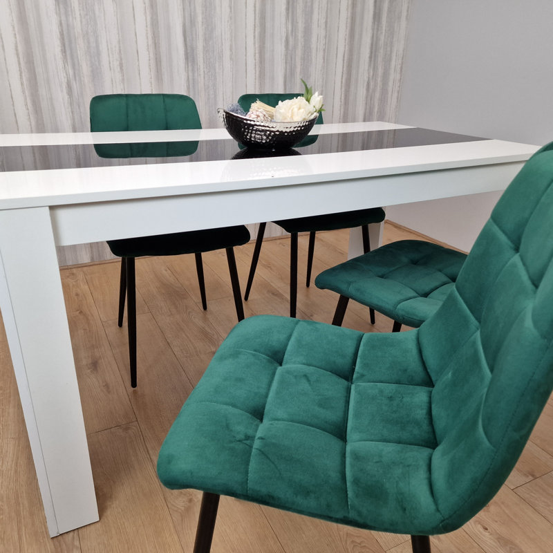 Bissainthe 4 - Person Dining Set, H75 x L140 x W80cm