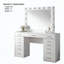 Ensemble de meuble-lavabo Glam Style avec armoires à tiroirs multiples et 15 ampoules