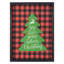 Plaque murale 16 "arbre de Noël à carreaux rouge et noir Buffalo