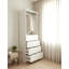 Garde-robe 32 po à quatre tiroirs en bois blanc