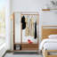 Armoire en bambou pour garde-robe autoportante