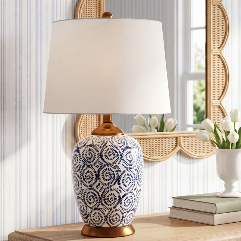 Blaire 24" H Ceramic Ginger Jar Table Lamp