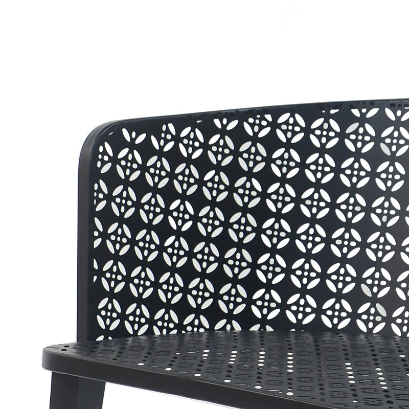 Ensemble de chaises d'extérieur Khari, Noir, noir, noir, noir