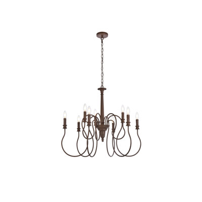 Lustre traditionnel de style bougie Aurianne