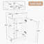 Base de meuble-lavabo simple 18,6 po seulement