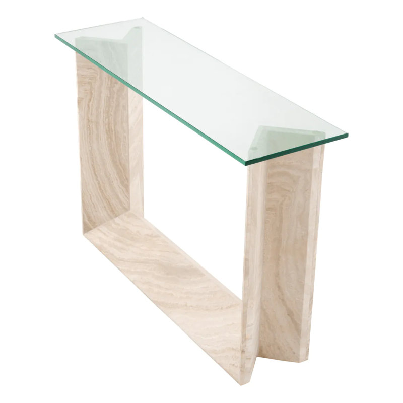 Fortuna 47.24'' W Glass Console Table