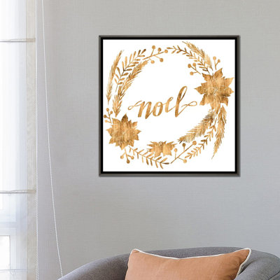 «Golden Christmas IV» par Grace Popp - reproduction d'art textuel