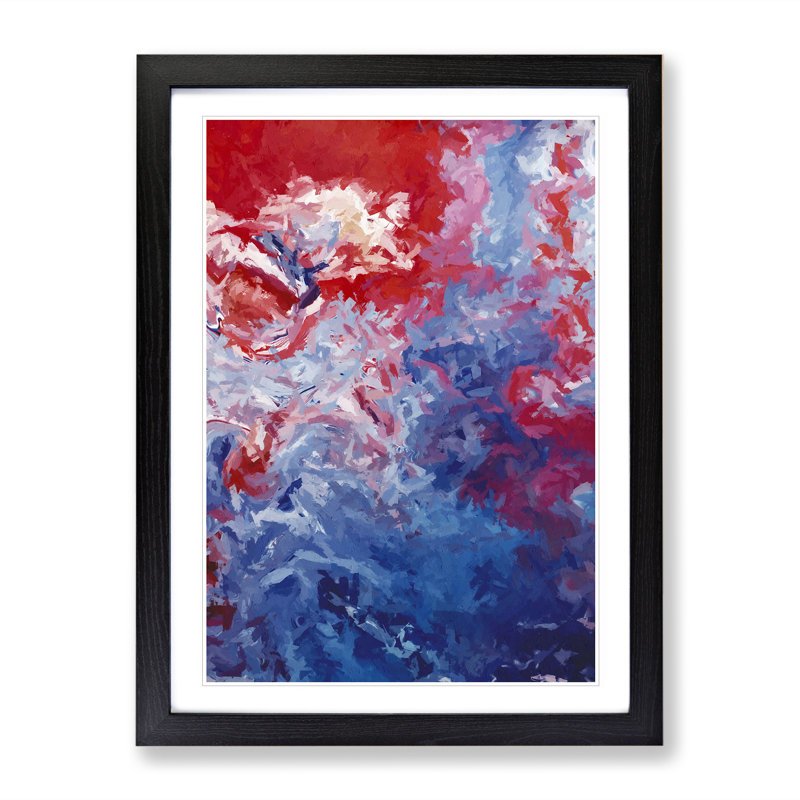 XV1022-5379X You Got Soul Abstract - Single Picture Frame Painting, Black, 64cm H x 46cm W x 2cm D