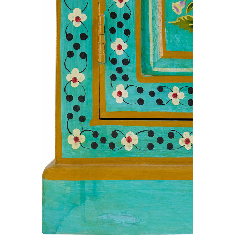 Amsterdam Highboard Solid wood 2 doors Hand painted 