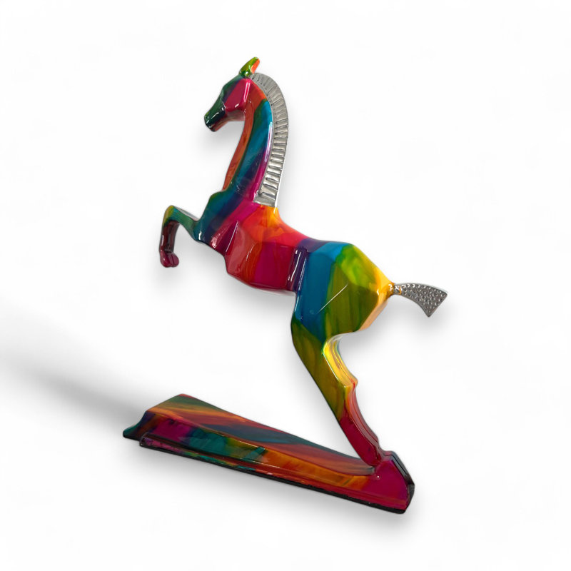 Sculpture de cheval abstraite