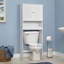 Rangement autoportant au-dessus de la toilette l 26 po x H 61,8 po x P 10 po Higbee-706263728