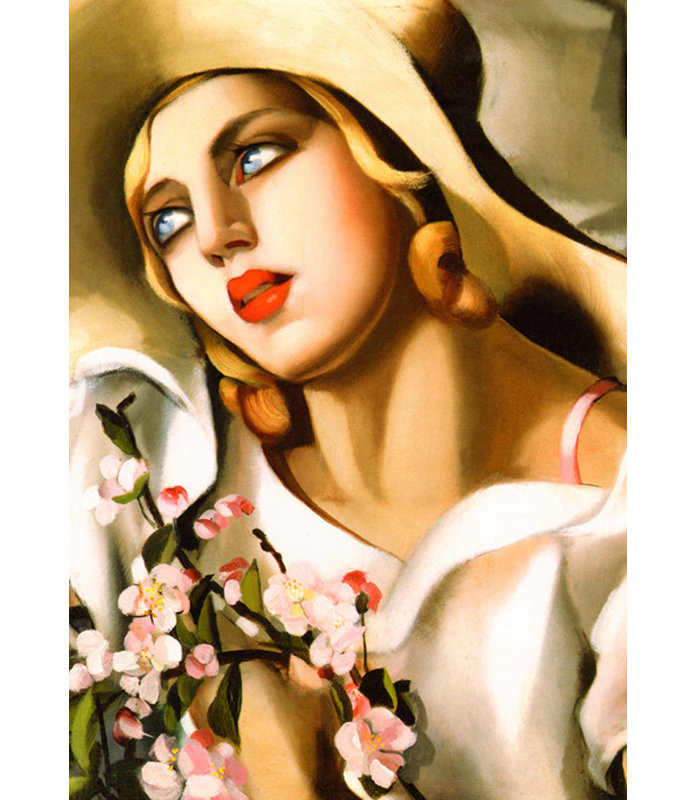 Portrait de fille, H 24 po x l 17 po