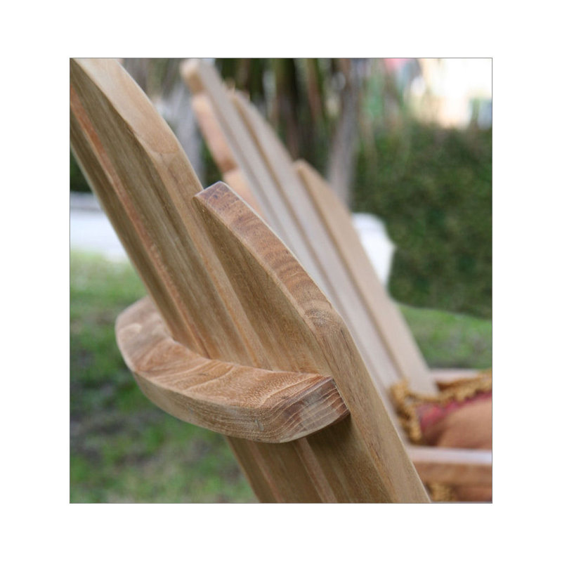 Lakeside Teak Adirondack Chair with Footrest