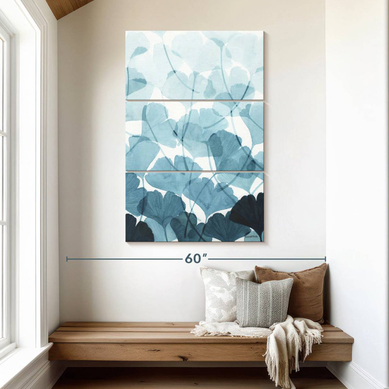 Harnek Cool Rain Gingko, 50" H x 32" W