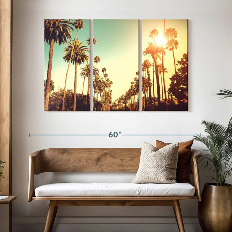 Kavia Sunny Palm Avenue, H 32 po x l 50 po